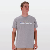 Salomon Mens Old Racer Ii Short Sleeves T-Shirt In Grey/Melange