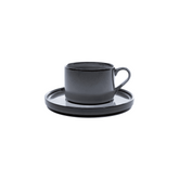Omada Stonehues Cup & Saucer In Grey