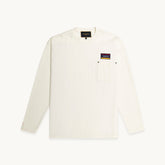 Tshepo Jeans Mens Pocket Flag T-Shirts In Ivory