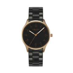 Obaku Mens Falke Ink Watch In Black