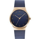 Obaku Land-Ocean Blue Dial Blue Mesh Strap Watch For Women