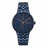 Obaku Gents Multifunction Link Watch In Blue