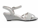 Orbit Ladies Eve Sand Heels In Pewter