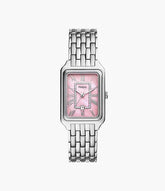Fossil Raquel Three-Hand Date Stainless Steel Pink Watch