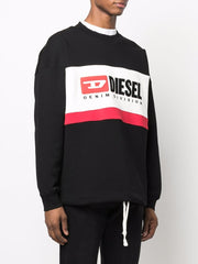 Diesel Mens S-Treapy Division Black Sweatshirt