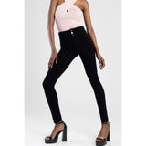 Sissy boy Womens High Rise Exposed Buttons Pants In Black
