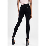 Sissy boy Womens High Rise Exposed Buttons Pants In Black