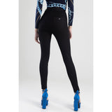 Sissy boy Ladies High Waist Sexy Curvy Fit Jeans In Black