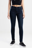Sissy Boy Womens Arlo Mid-Waist Skinny Jeans In Blue Black