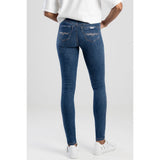 Sissy Boy Womens Mila Rose Mid Waist Skinny Jean In Medium Vintage
