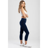 Sissy Boy Ryder Knit Capri Jeans In Dark Blue