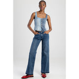 Sissy boy Womens Alaina Wide Leg Jeans In Light Vintage