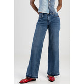Sissy boy Womens Alaina Wide Leg Jeans In Light Vintage