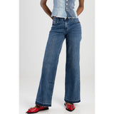Sissy boy Womens Alaina Wide Leg Jeans In Light Vintage