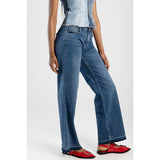 Sissy boy Womens Alaina Wide Leg Jeans In Light Vintage