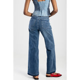 Sissy boy Womens Alaina Wide Leg Jeans In Light Vintage