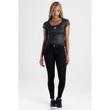 Sissy boy Ladies Avery Mid-Waist Skinny Jeans In Black