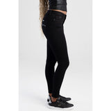 Sissy boy Ladies Avery Mid-Waist Skinny Jeans In Black