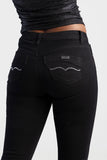Sissy boy Ladies Avery Mid-Waist Skinny Jeans In Black