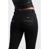 Sissy boy Ladies Avery Mid-Waist Skinny Jeans In Black