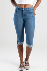 Sissy Boy Womens Mara Capri Jeans In Light Vintage