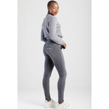 Sissy boy Womens Lily Mid Waist Straight Leg Jeans In Grey