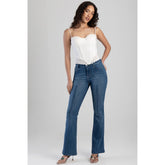 Sissy boy Womens rebecca Mid-Waist Bootleg Jeans In Medium Vintage