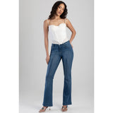 Sissy boy Womens rebecca Mid-Waist Bootleg Jeans In Medium Vintage