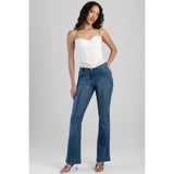Sissy boy Womens rebecca Mid-Waist Bootleg Jeans In Medium Vintage