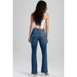 Sissy boy Womens rebecca Mid-Waist Bootleg Jeans In Medium Vintage