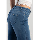 Sissy boy Womens rebecca Mid-Waist Bootleg Jeans In Medium Vintage