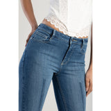 Sissy boy Womens rebecca Mid-Waist Bootleg Jeans In Medium Vintage