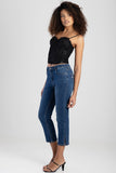 Sissy boy Womens Losse Capri In Blue
