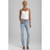 Sissy boy Womens Southern Bumbooster Bootleg Jeans In Light Vintage