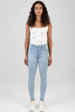 Sissy Boy Womens Cara Mid Waist Skinny Jeans In Light Vintage
