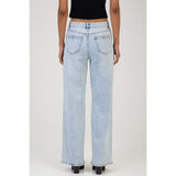 Sissy Boy Womens Romy Wide Leg Jeans High Waist In Light Vintage
