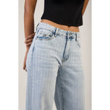 Sissy Boy Womens Romy Wide Leg Jeans High Waist In Light Vintage