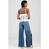 Sissy Boy Ladies High Waist Ultra Wide Leg Jeans In Light Jeans