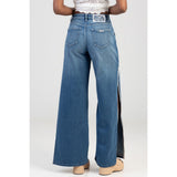 Sissy Boy Ladies High Waist Ultra Wide Leg Jeans In Light Jeans