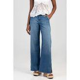 Sissy Boy Ladies High Waist Ultra Wide Leg Jeans In Light Jeans