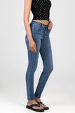 Sissy Boy Joan Skinny Mid Waist Jeans In Medium Vintage