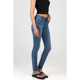 Sissy Boy Joan Skinny Mid Waist Jeans In Medium Vintage