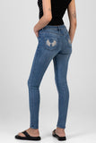 Sissy Boy Joan Skinny Mid Waist Jeans In Medium Vintage