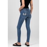 Sissy Boy Joan Skinny Mid Waist Jeans In Medium Vintage