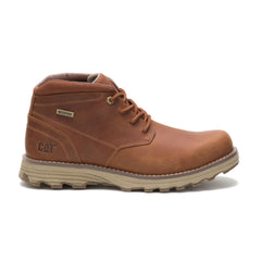 Caterpillar Mens Elude Leather Wp Shoes Brown