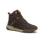 Caterpillar Mens Hex Ready Mid Shoes Coffee