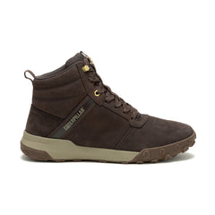 Caterpillar Mens Hex Ready Mid Shoes Coffee