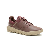 Caterpillar Mens Hex Lite Leather Sneakers In Deep Mahogany Confidence