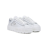 Replay Womens Paulette Sneakers In White And Silver