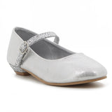 Pierre Cardin Girls Evie Low Heels In Silver
